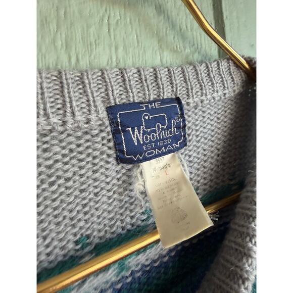 Vintage 80s Woolrich Wool Cottagecore Floral Sweater, Large - Picture 4 of 6